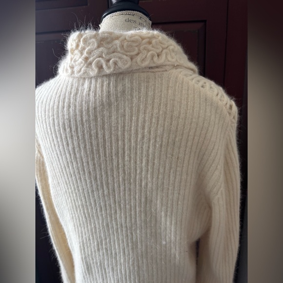 XL Coldwater Creek Wool Rabbit Blend Jacket Cardigan Sweater - Picture 15 of 16